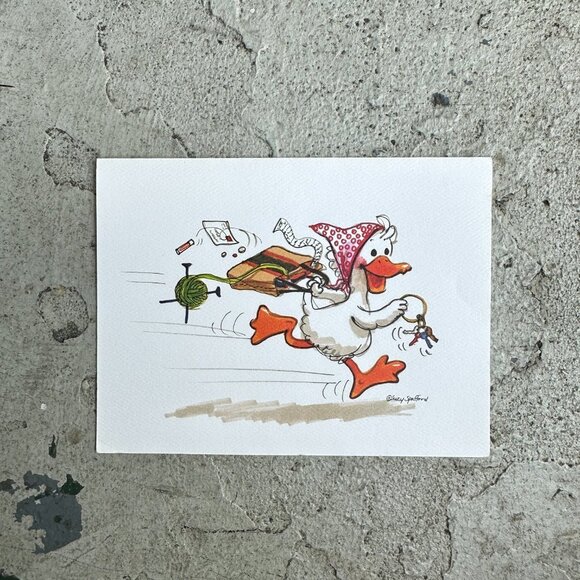 Suzy’s Zoo Series Linen Notecard - Picture 8 of 11